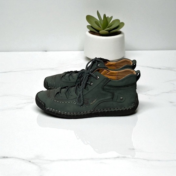 Fashion Men\'s Ankle Boots Green Lace Up Fashion Casual‎ Stylish Size 11 main image 6